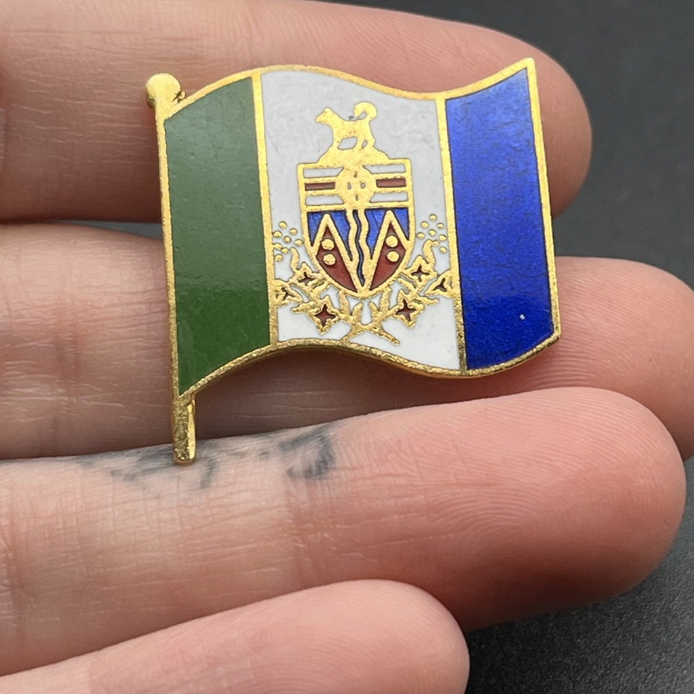 Yukon Territories Canadian Provincial Flag Lapel Hat Pin